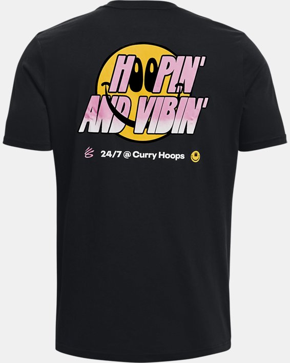 Men's Curry Hoop Vibes T-Shirt, Black, pdpMainDesktop image number 5